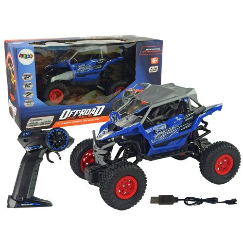 Off-road auto 1:16 na daljinsko upravljanje - Plavi slika 1