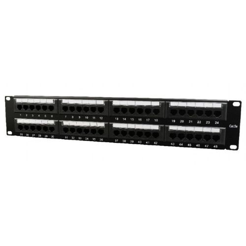 NPP-C548CM-001 Gembird Cat.5E 48 port patch panel with rear cable management slika 1