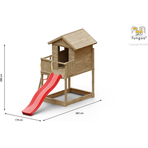 Fungoo Kućica GALAXY S - Drveno dječije igralište slika 6