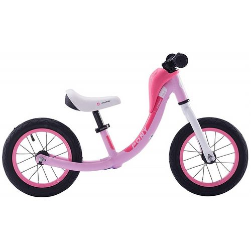 Dječji bicikl bez pedala Pony rozi - aluminij slika 1