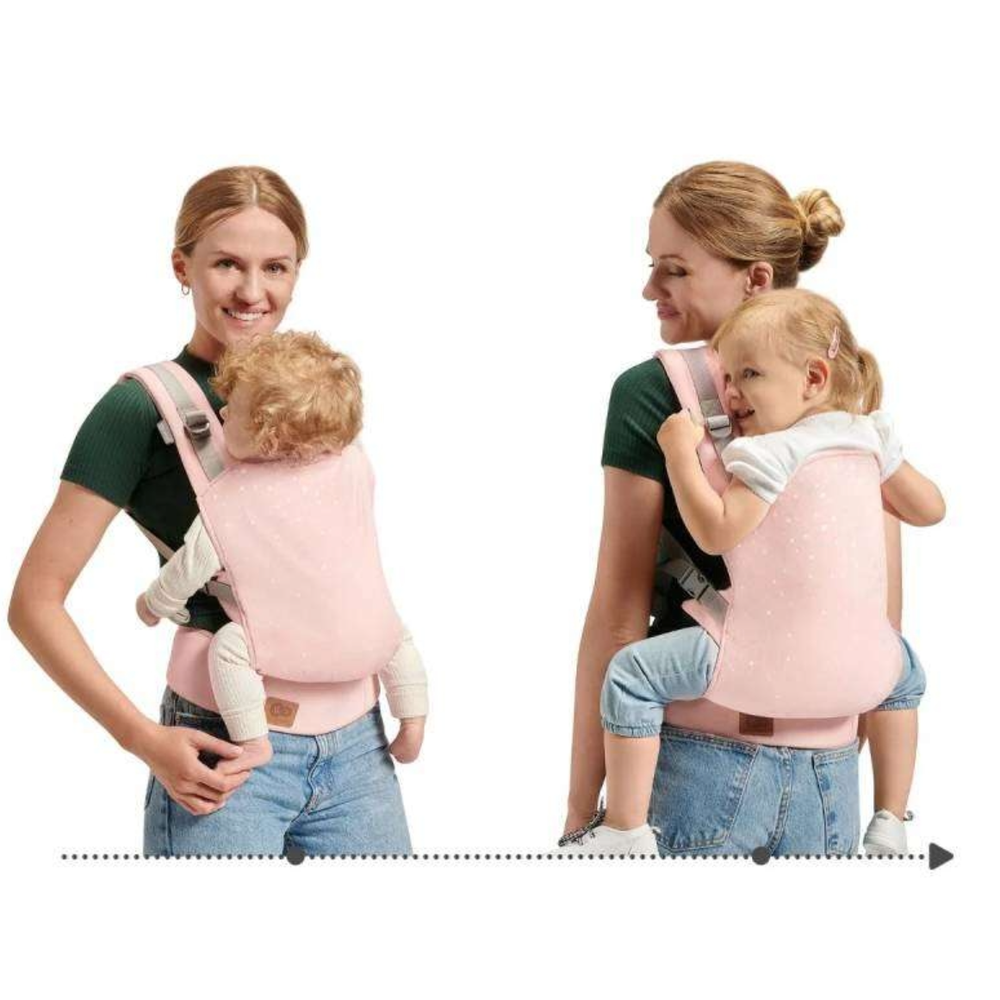Kinderkraft Ergonomska nosiljka za bebu Nino Confetti, Pink slika 3
