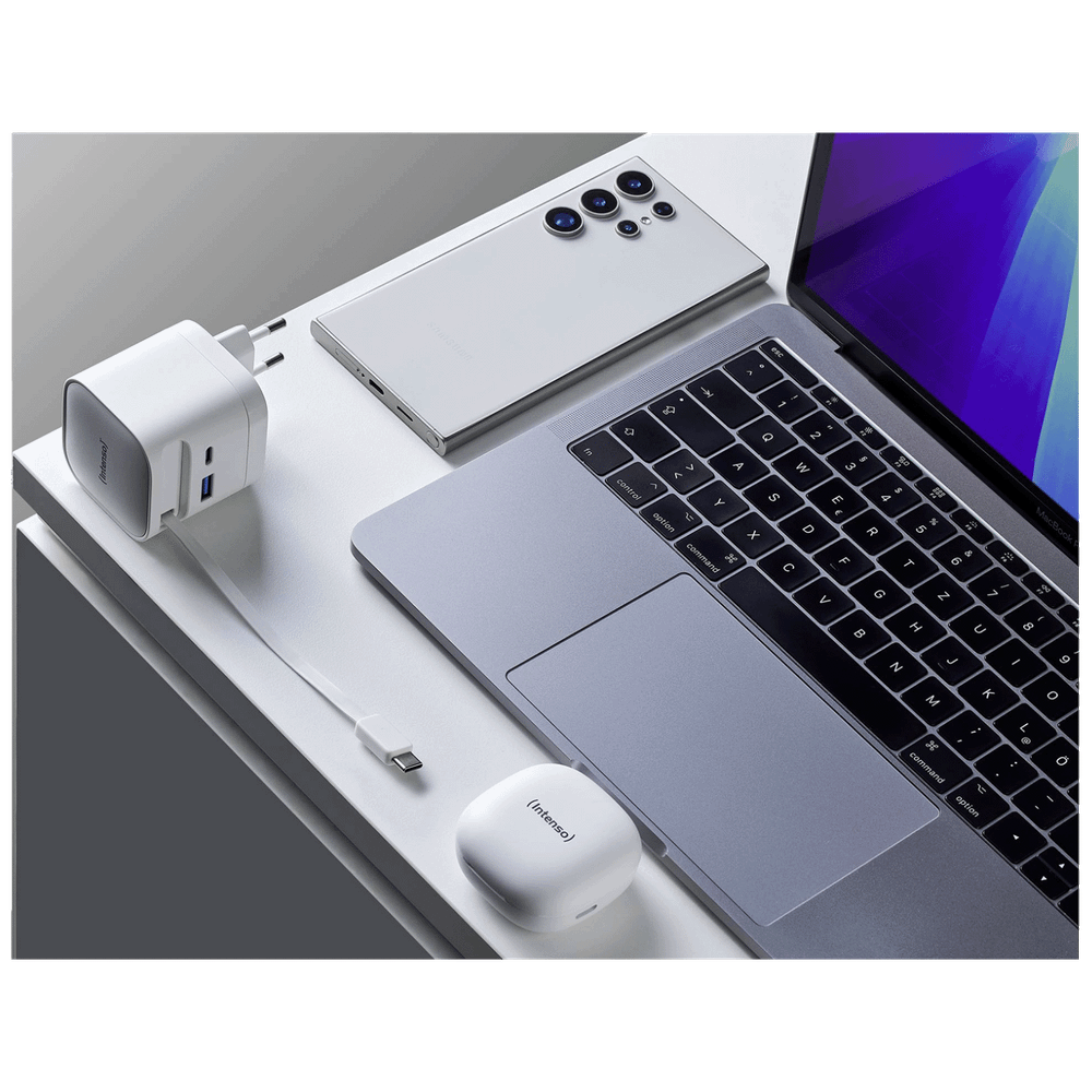 (Intenso) Punjač kučni sa type C kabelom / Power Adapter W65ACIC GaN, 1xUSB-A, 1xUCB-C, 65W slika 6