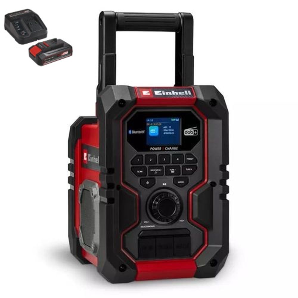 PXC aku radio TE-CR 18 Li DAB+/FM/BT - Solo + Baterija 2.5 Ah i punjač slika 1