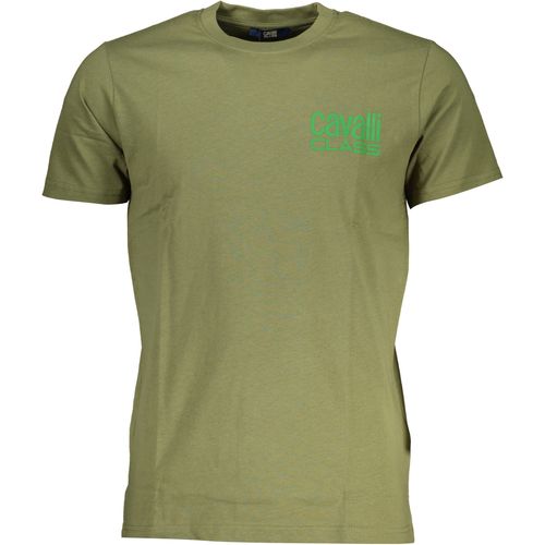 CAVALLI CLASS GREEN MEN'S SHORT SLEEVED T-SHIRT slika 1