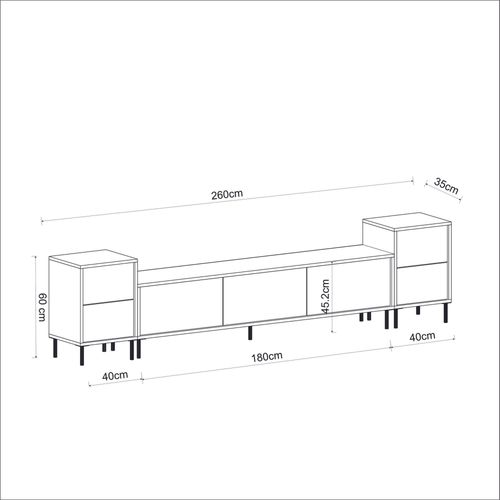 Imaj - White, Marble White
Black
Gold TV Unit slika 10