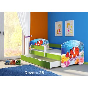 Deciji krevet ACMA II 160x80 F + dusek 6 cm GREEN28