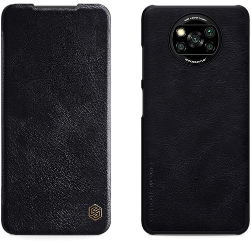 Nillkin - Qin Leather Case - Xiaomi Poco X3 / Poco X3 NFC / Poco X3 Pro - crna slika 1