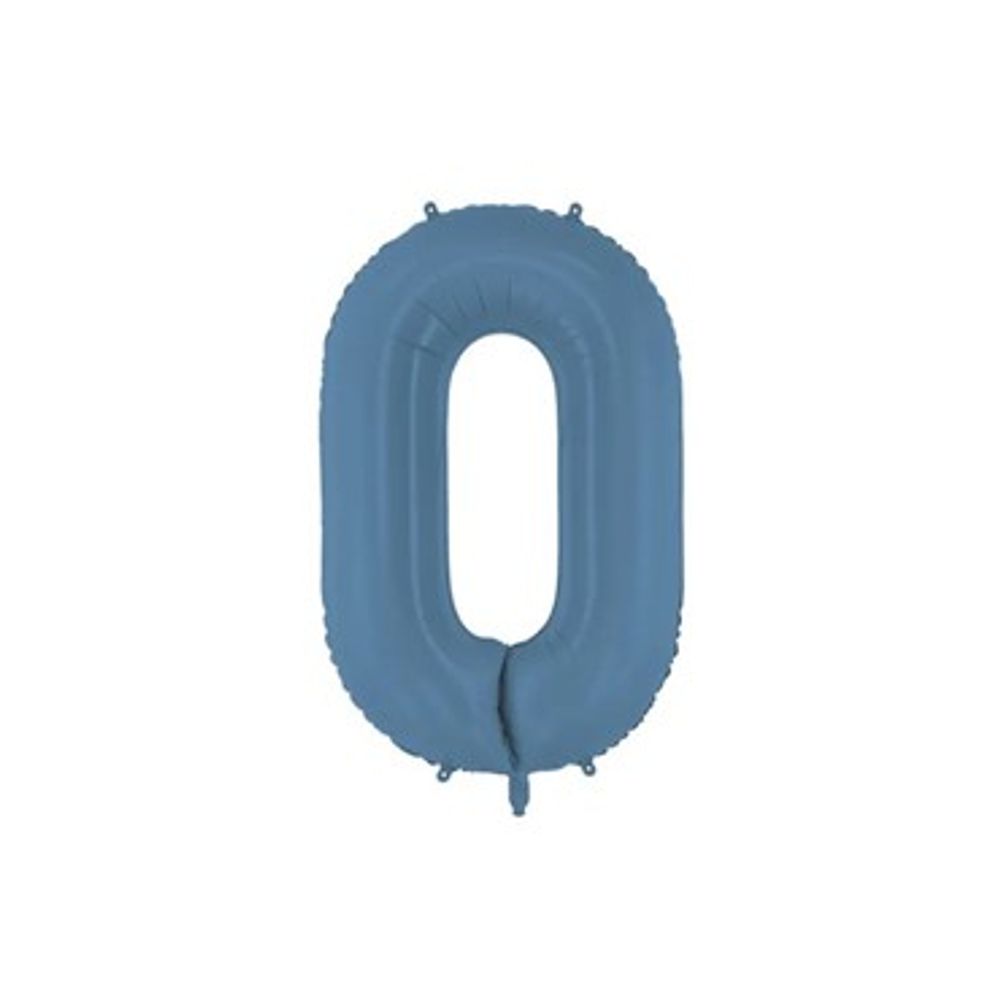 FB1T-0-074 Folijski balon Mat 0 86 cm, Plavi slika 1