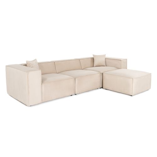 Ugaona Sofa 'Lora' u Krem Boji slika 4