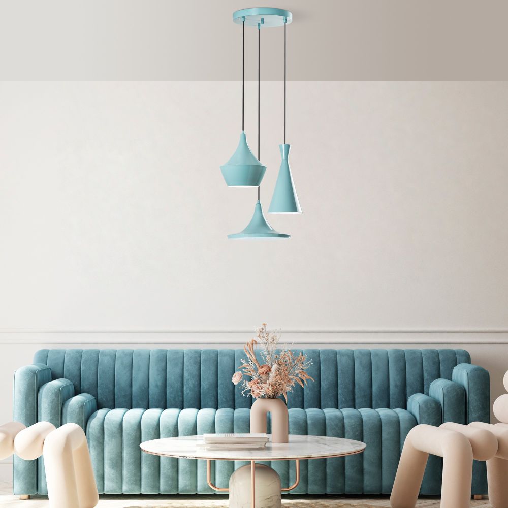 Luster Tom - 3556 - Tirkizni Luster sa Tri Nivoa slika 3