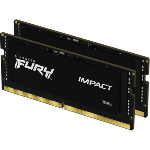 Kingston KF548S38IBK2-32 DDR5 32GB (2x16GB) SO-DIMM 4800MHz [FURY IMPACT], Non-ECC Unbuffered, CL38 1.1V, 262-pin 1Rx8, Memory Kit slika 1