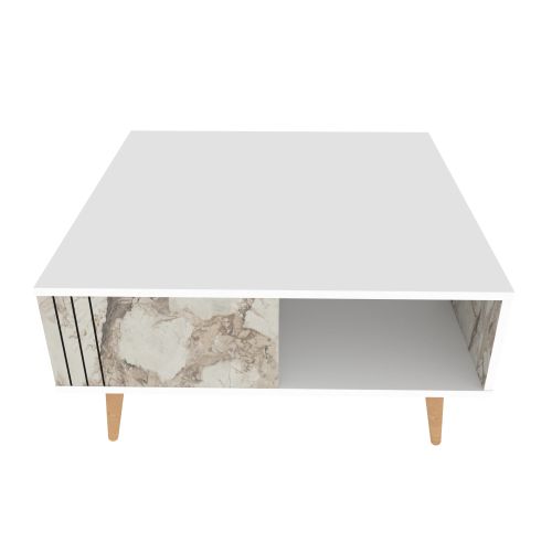 Ronas - White White Coffee Table slika 3