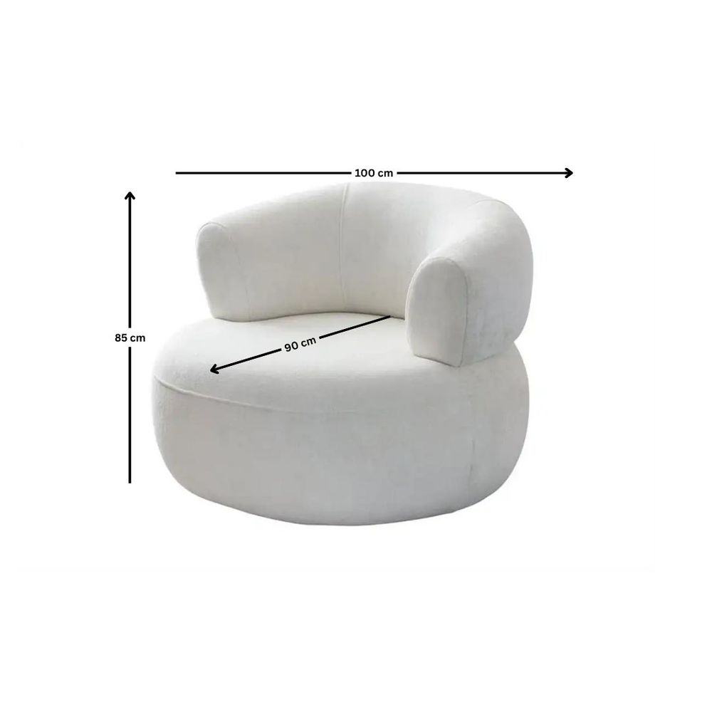 Wing Chair Roma - Bijela slika 8