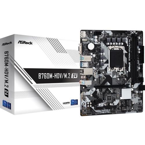 Asrock Intel LGA1700 B760M-HDV M.2 D4 slika 1