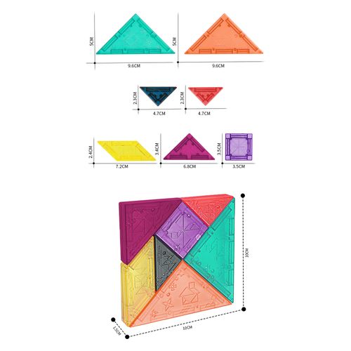 Woopie tangram: magnetske 3D kocke slika 9