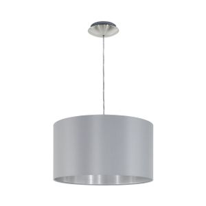 Eglo Maserlo Visilica - E27, Ø380 mm, Nikl/Mat, Siva