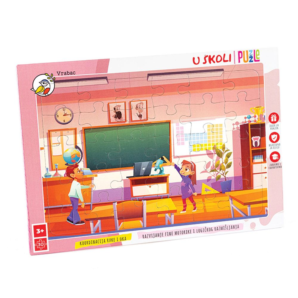 Vrabac Puzzle Fun 30, U školi slika 1