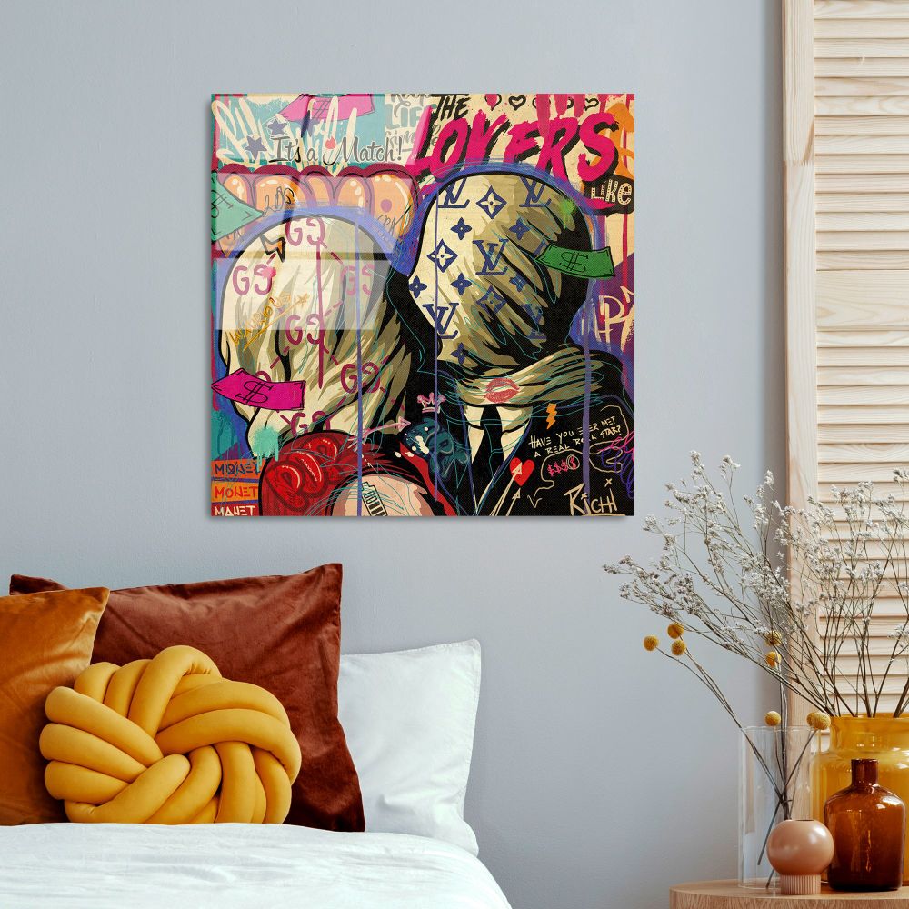 UV-838 - Dekorativna Slika od Kaljenog Stakla, Višebojna, 50 x 50 cm slika 3