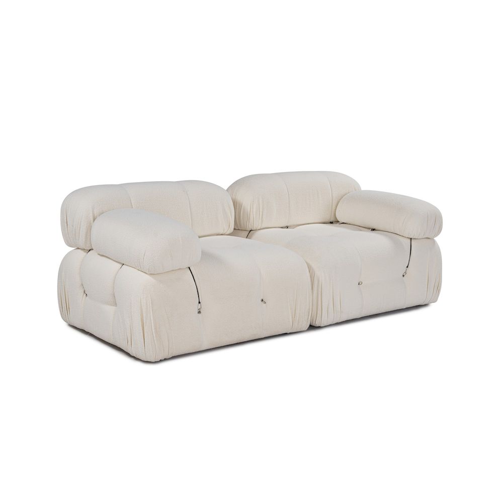 Bubble 2 Sjedala (L1-1R) - Krem Krem Sofa slika 4