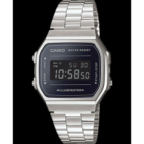 Muški sat Casio A168WEM-1EF Crna Srebrna slika 1