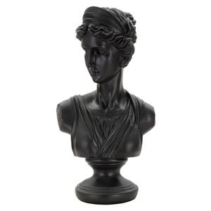 Mauro Ferretti Dekoracija Crni rimski ženski kip 22x16x41 cm