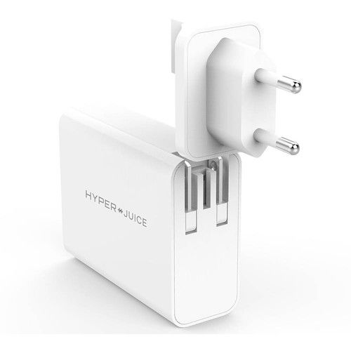 HyperDrive, GaN 100W USB-C punjač, sa 2xUSB-C/2xUSB3.0, putni priključci slika 3