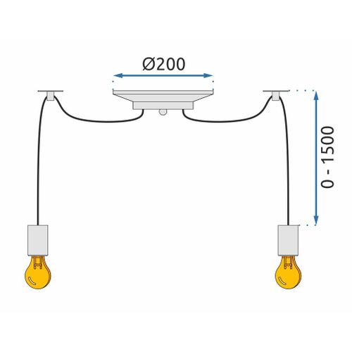 TOOLIGHT Stropna visilica Spider 8 slika 12