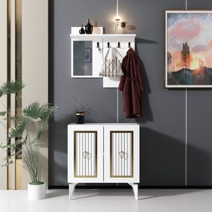 Masal - White, Gold White
Gold Hall Stand