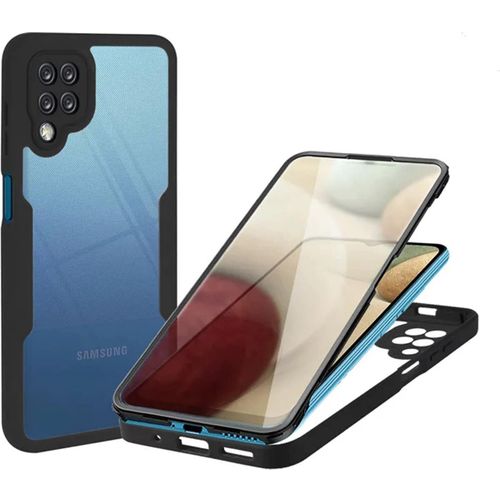 Techsuit – ColorVerse 360 ​​Series obostrana zaštitna maska za Samsung Galaxy A12 – crna slika 1