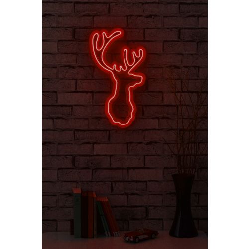 Wallity Ukrasna plastična LED rasvjeta, Deer - Red slika 2