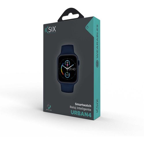 KSIX, smartwatch Urban 4, 2.15” IPS zakrivljeni zaslon, 5 dana aut., IP68, plavi slika 2