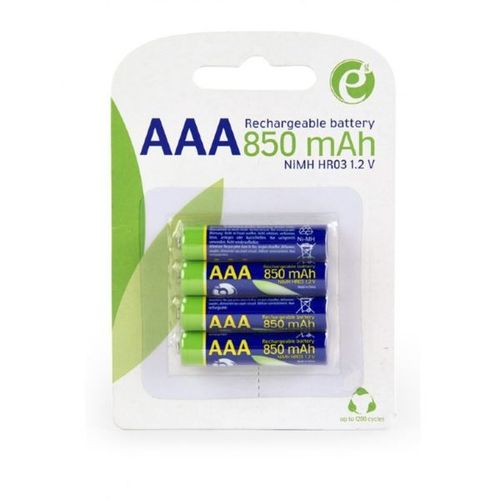 Gembird Rechargeable AAA instant batteries (ready-to-use), 850mAh, 4pcs blister pack slika 1