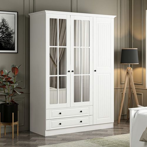 Kale 3 Mebran Kapak 210 - White White Wardrobe slika 2