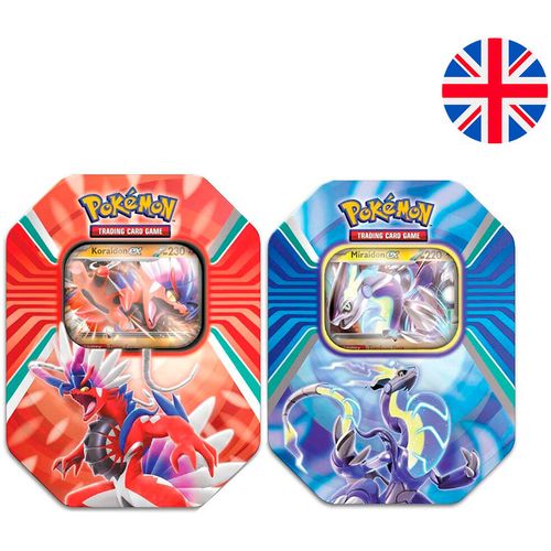 English Pokemon Scarlet and Purple 2 Trading Card Game tin slika 2