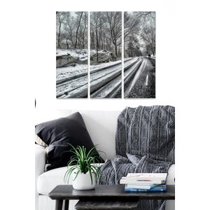 Dekorativna Slika od MDF-a u Više Boja (Set od 3 Komada) - MDF142894