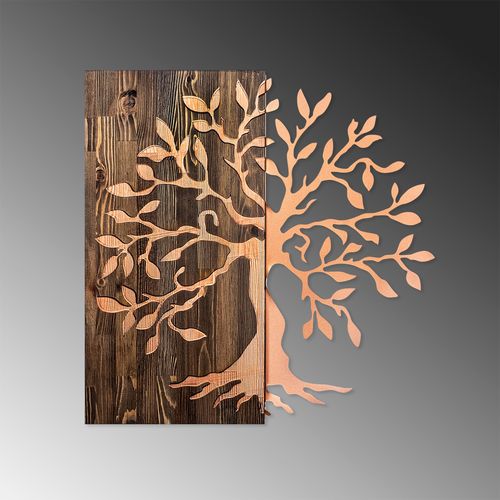 Wallity Drvena zidna dekoracija, Tree - Copper slika 4