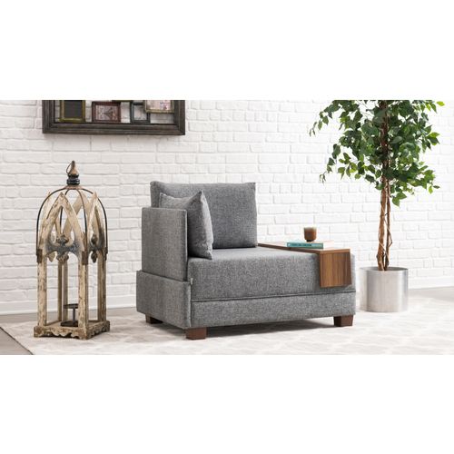 Atelier Del Sofa Sofa, Sivo, Fly Armchair Left - Grey slika 1