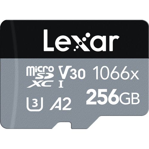 Lexar SD micro 256GB SDXC 1066x UHS-I, 160MB/s read 120MB/s write C10 A2 V30 U3 slika 1