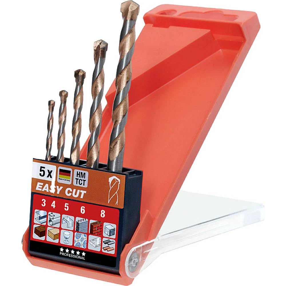 KWB Easy Cut Set višenamjenskih burgija 3-8 mm, 5 kom. slika 1