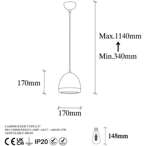 Opviq Luster, 942FLG1136 slika 7