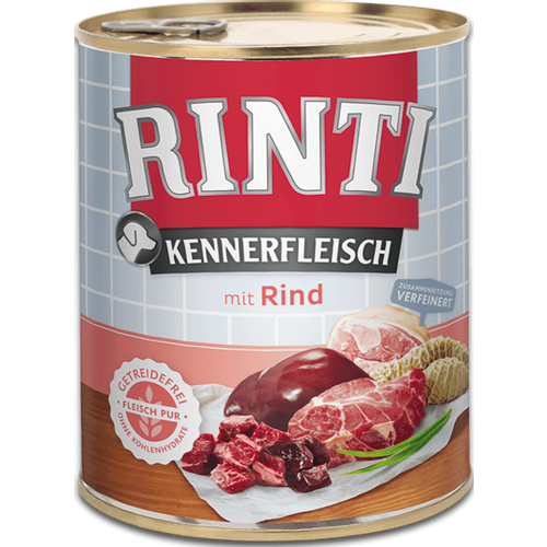 RINTI Kennerfleisch mit Rind, hrana za pse s govedinom, 800 g slika 1