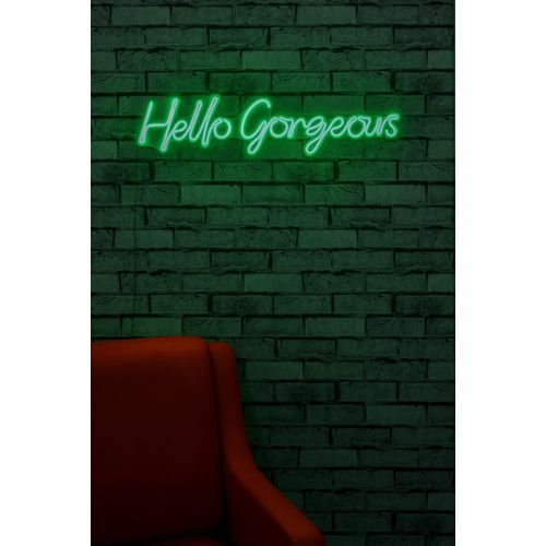 Wallity Ukrasna plastična LED rasvjeta, Hello Gorgeous - Green slika 12