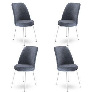 Dexa - Fume, Bijeli Set Stolica (4 Komada)