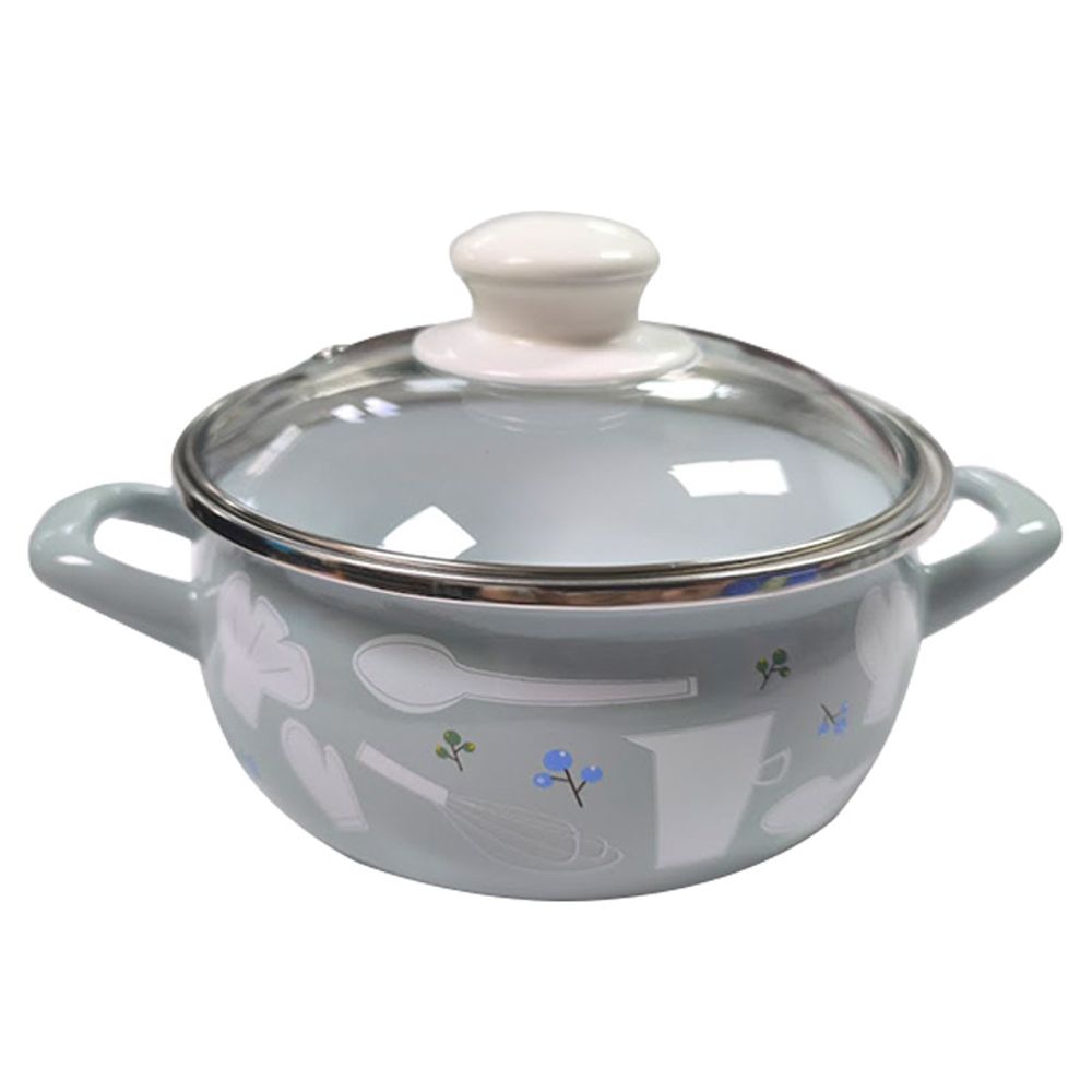 METALAC lonac / šerpa plitka princ 16 cm / 1.5 l sa staklenim poklopcem MASTER CHEF slika 2