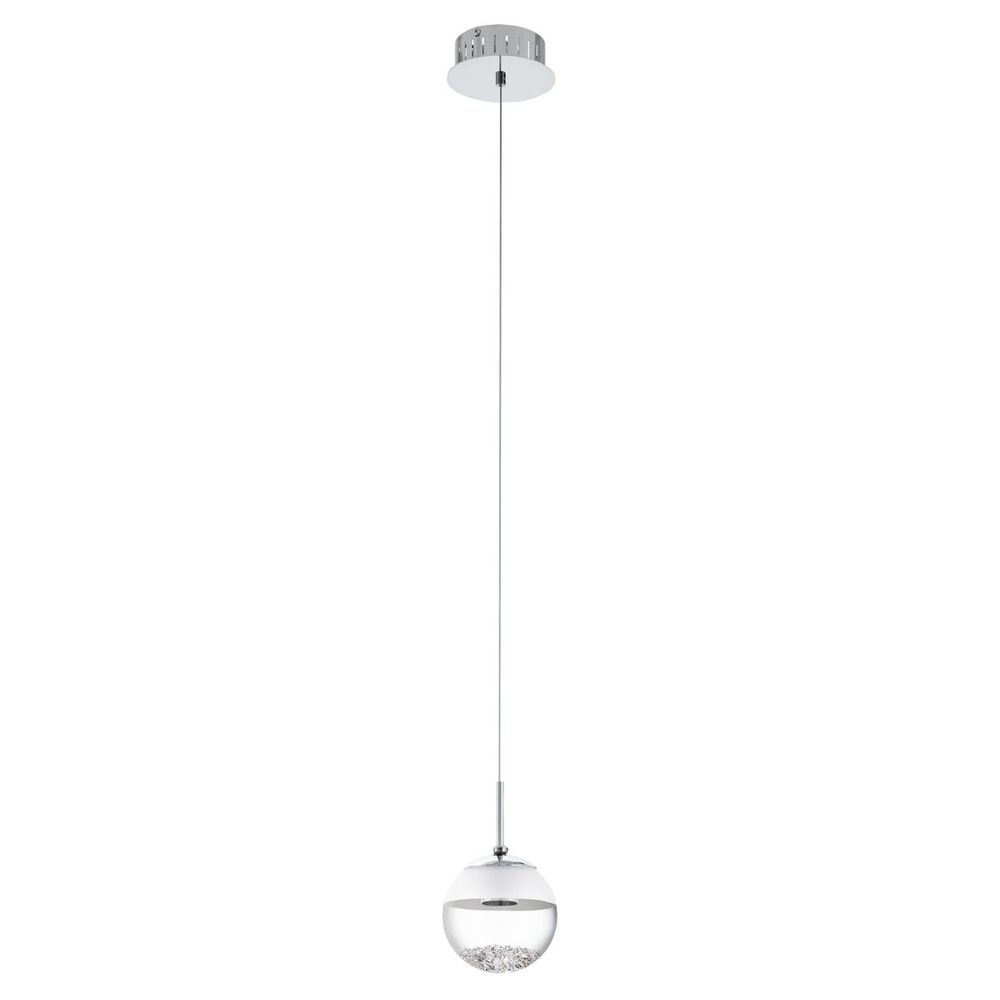 Eglo Montio 1 Visilica sa LED Osvjetljenjem - Krom/Staklo Prozirno slika 1