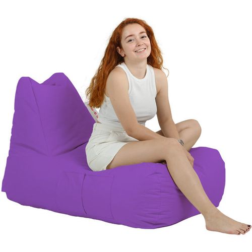Atelier Del Sofa Vreća za sjedenje, Trendy Comfort Bed Pouf - Purple slika 8