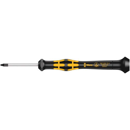 1567 TORX® HF Kraftform Mikro odvijač s funkcijom držanja, TX 5 x 40 mm Wera 1567 ESD Micro  Torx odvijač Veličina T 5 Duljina oštrice: 40 mm slika 1