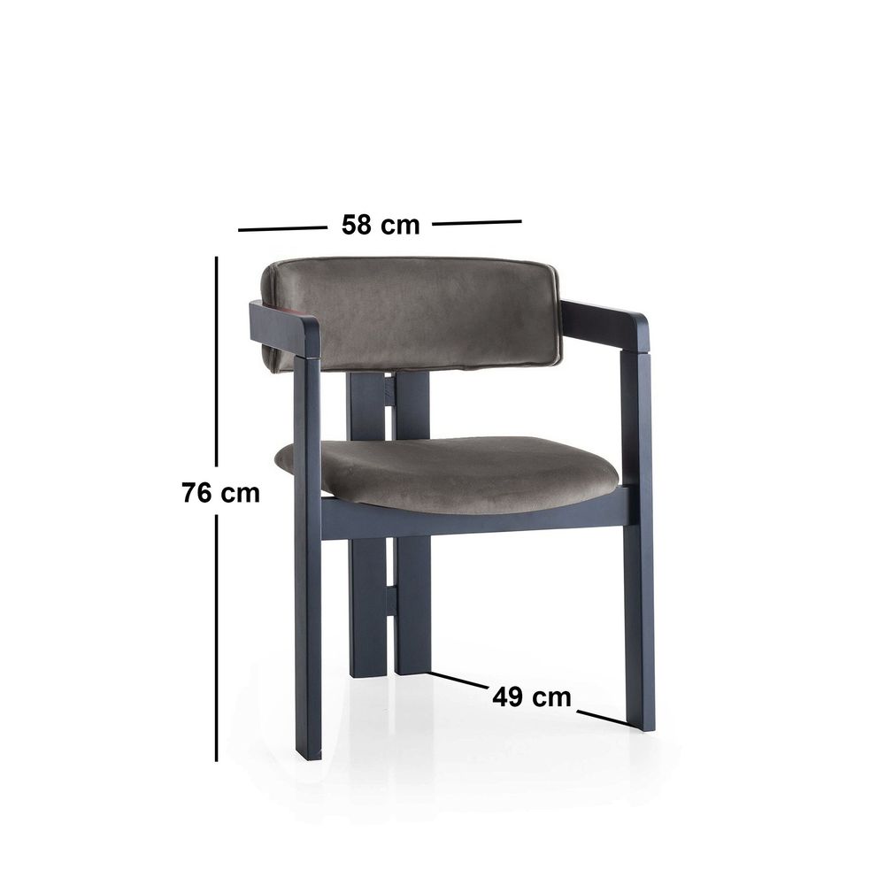 Crna Antracit Stolica CO - 009 slika 4