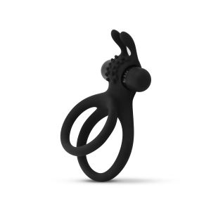 Dvostruki vibrirajući prsten za penis sa zečjim ušima Share Ring