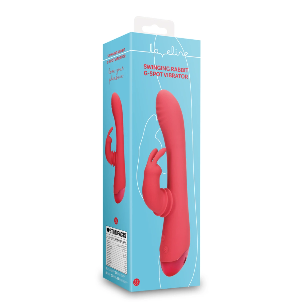Loveline by Shots Swinging Rabbit G-Spot vibrator - Bright Red slika 2
